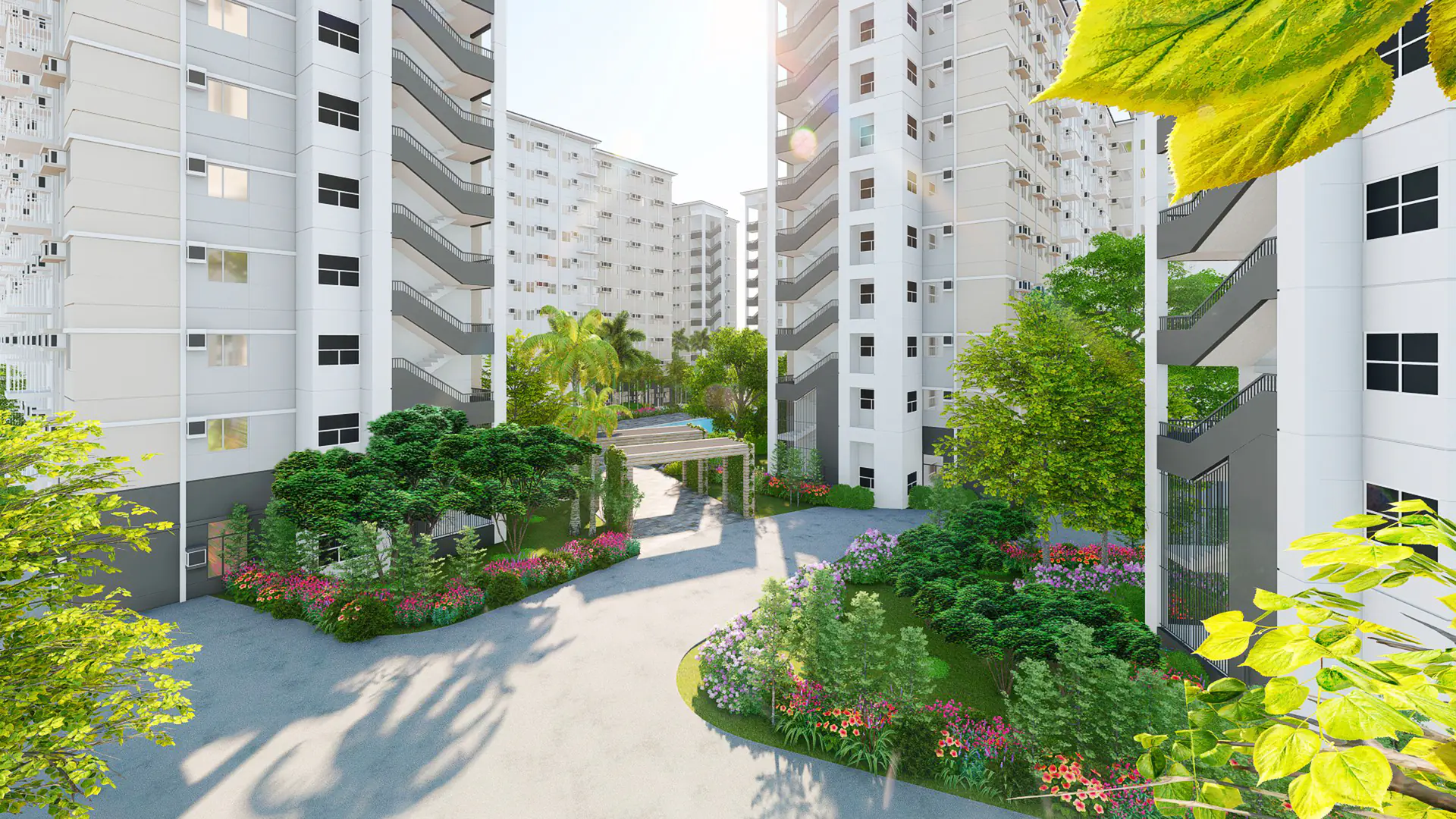 Charm Residences pocket garden in Cainta Rizal
