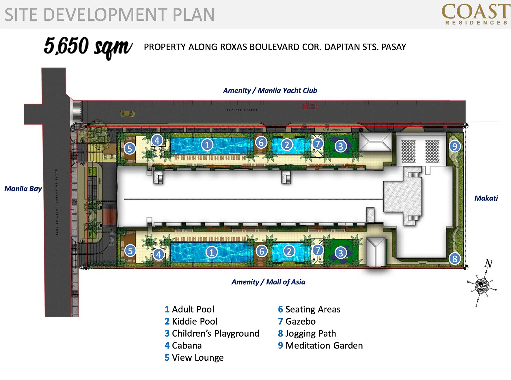 Coast Residences site development plan in Pasay City