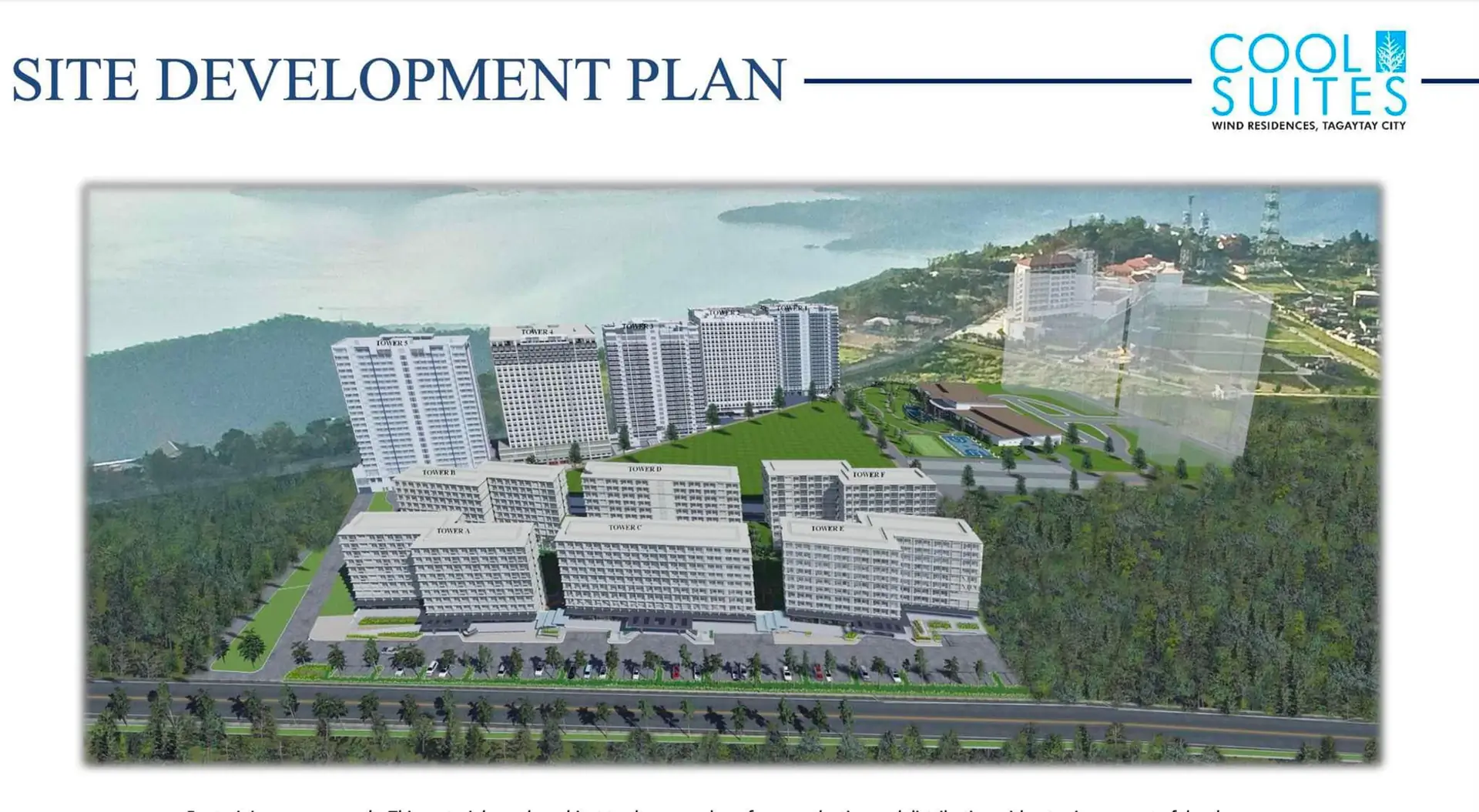 Cool Suites site development plan at Wind Residences Tagaytay
