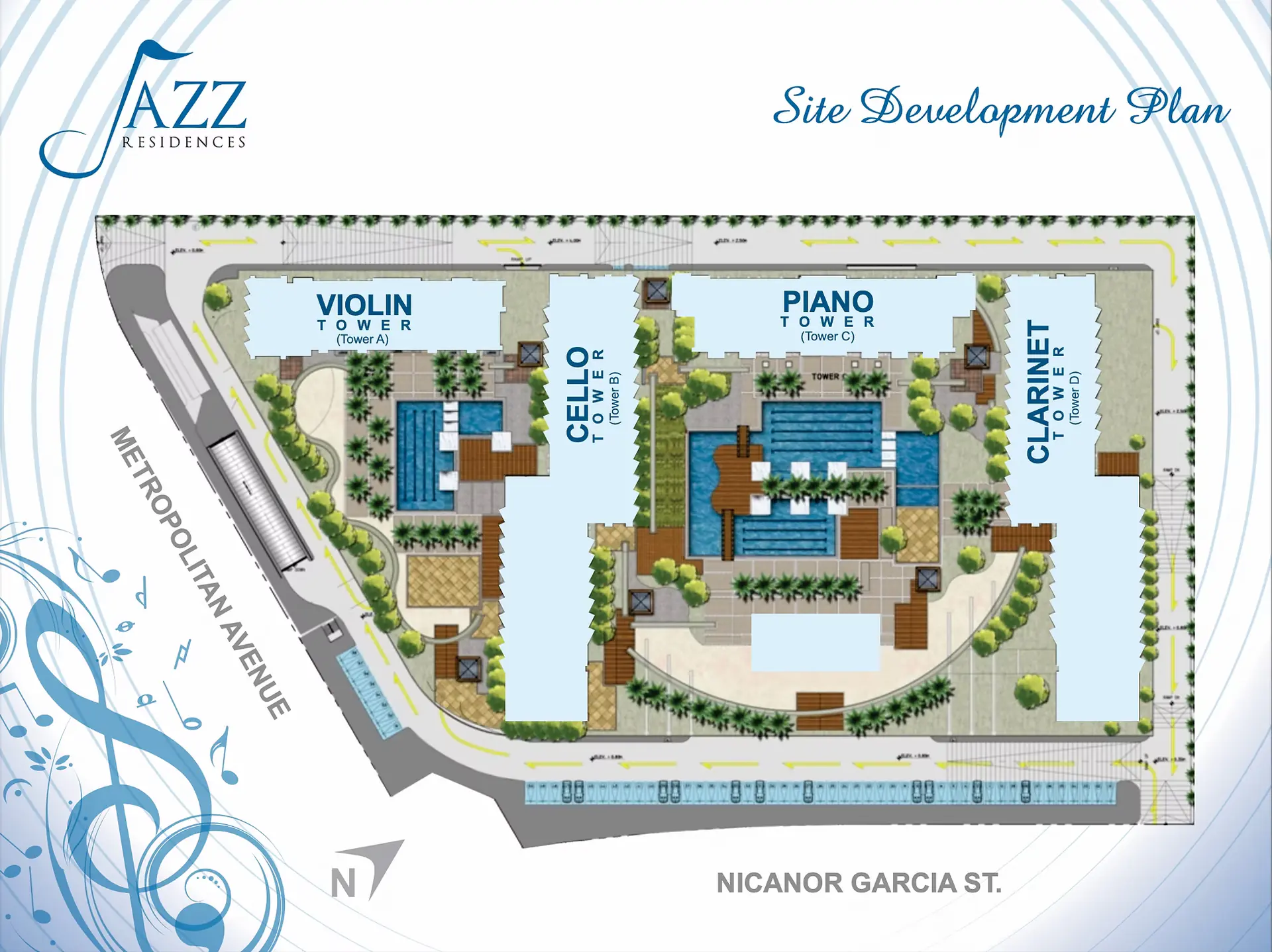 Jazz Residences site development plan in Makati City