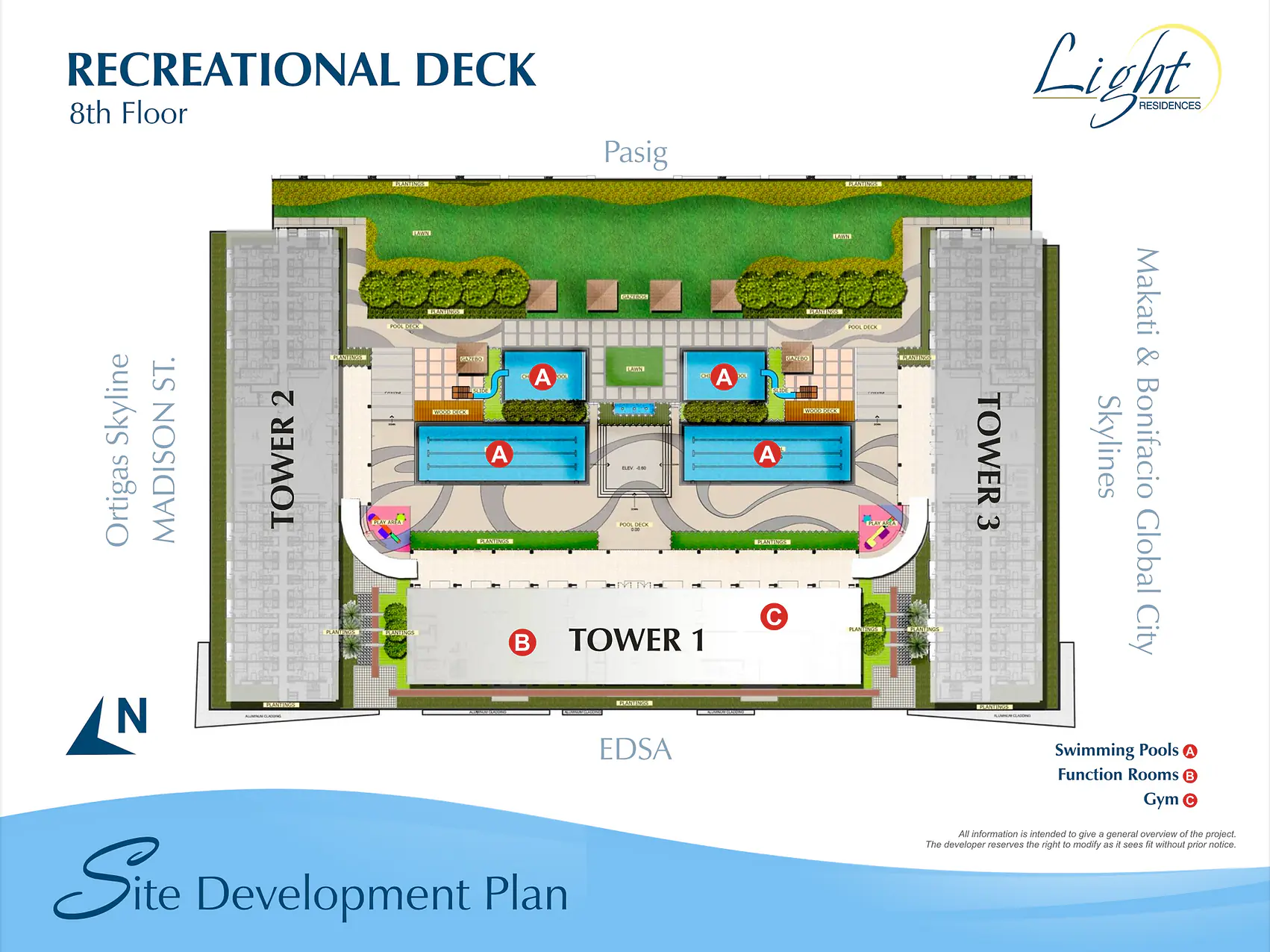 Light Residences site development plan in Mandaluyong City