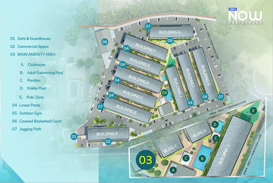 Now Residences site development plan in Angeles City Pampanga