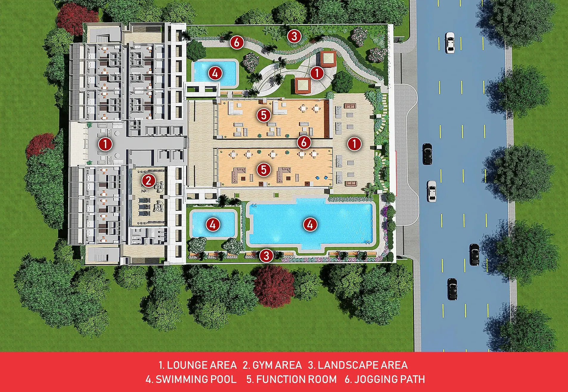 Red Residences site development plan in Makati City