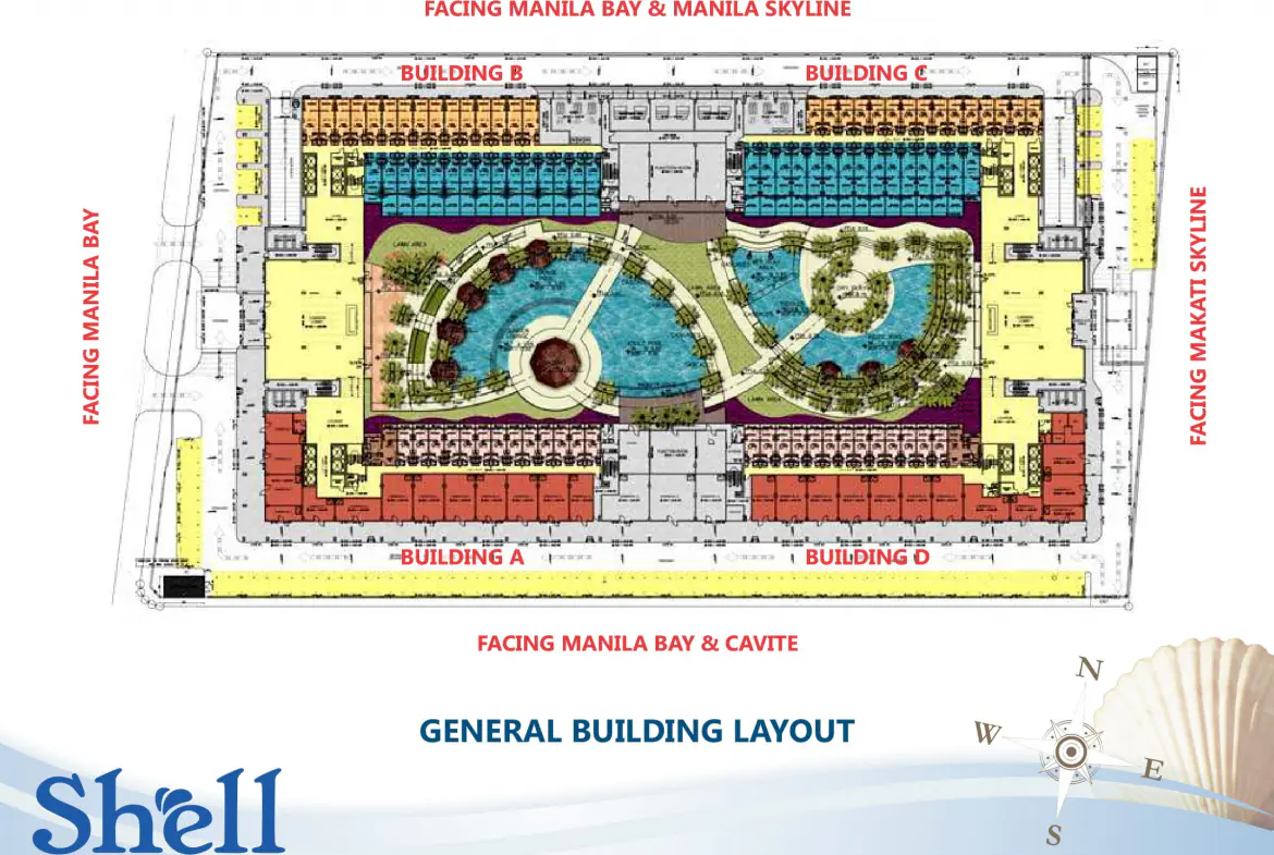 Shell Residences site development plan in Mall of Asia Complex Pasay City