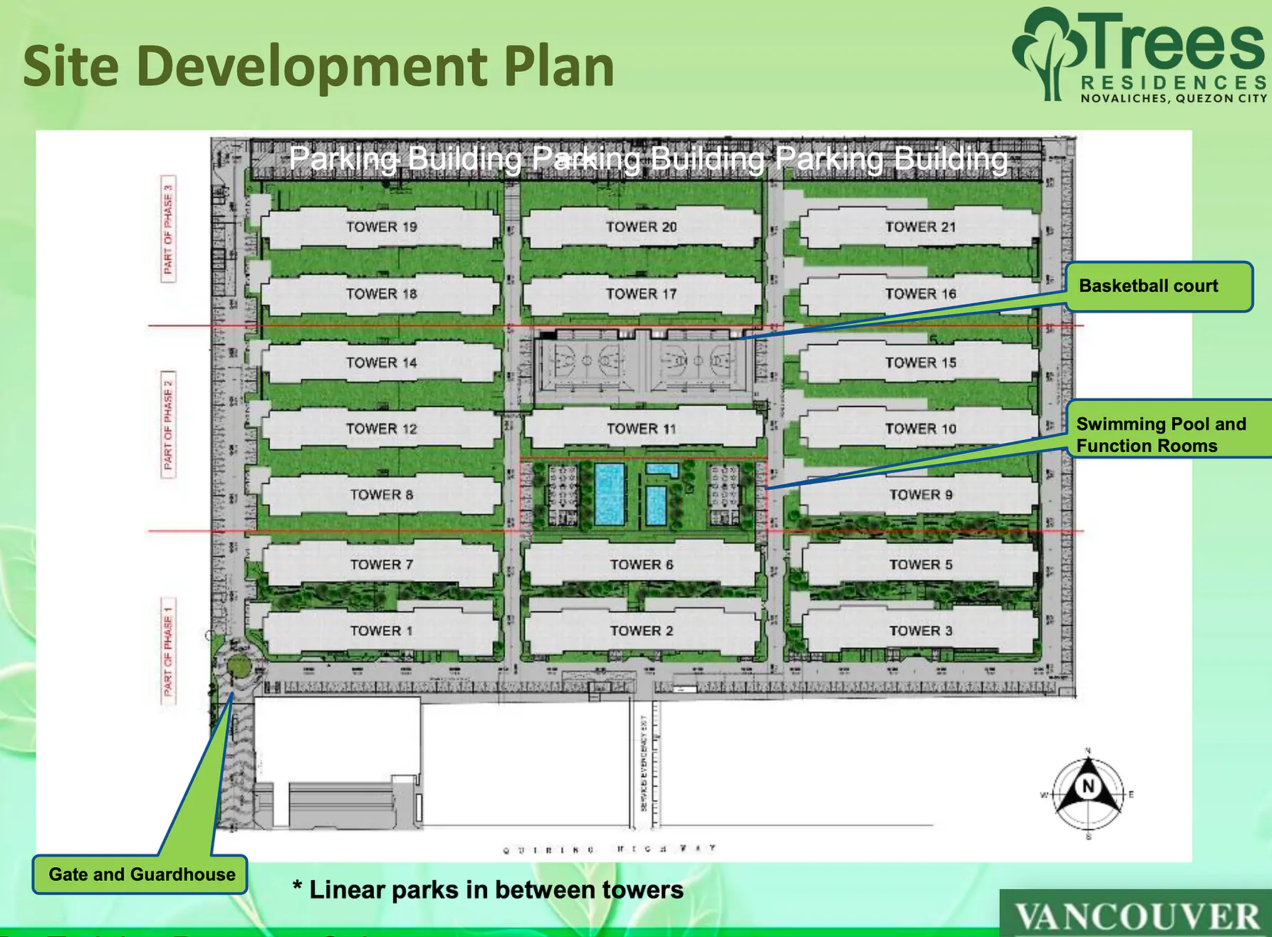 Trees Residences site development plan in Fairview Quezon City