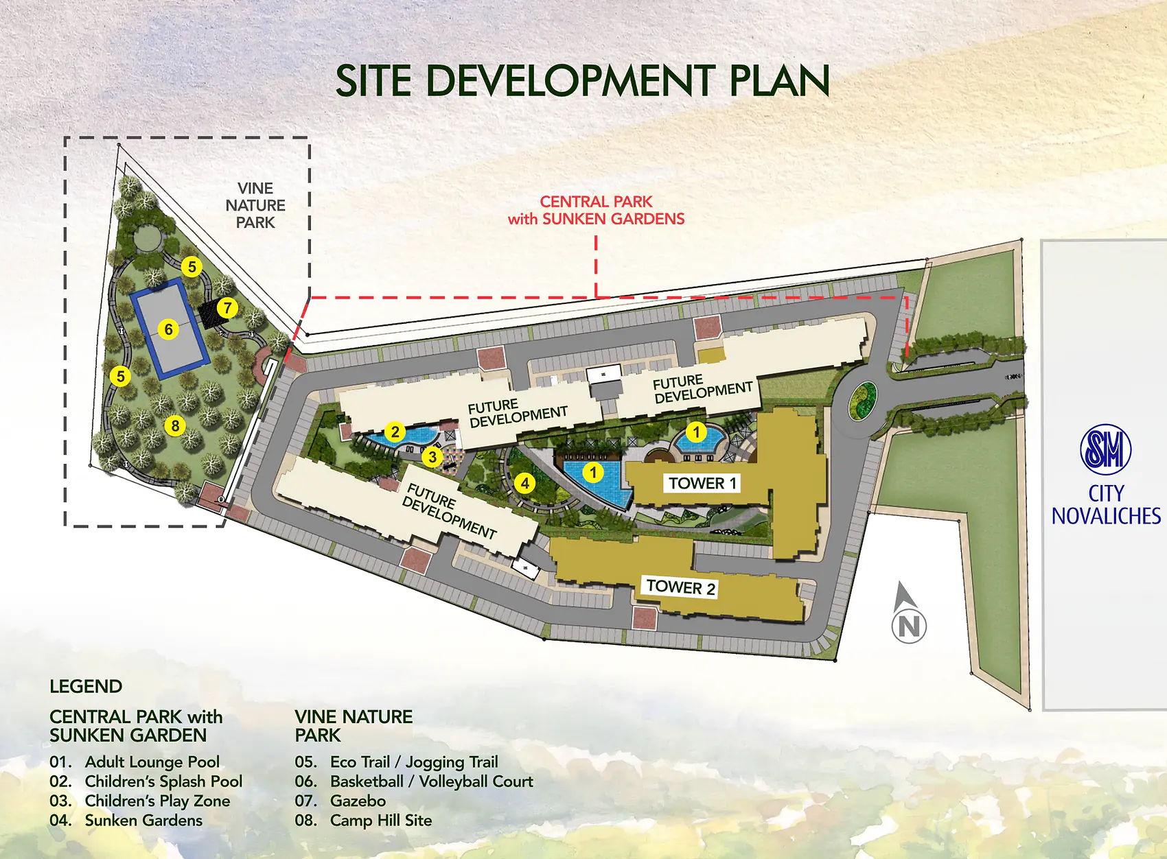 Vine Residences site development plan in Novaliches Quezon City